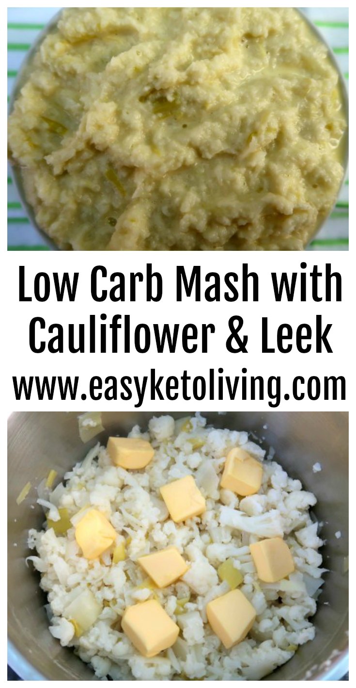Cauliflower and Leek Mash Recipe - Low Carb & Keto Diet Mash Recipes
