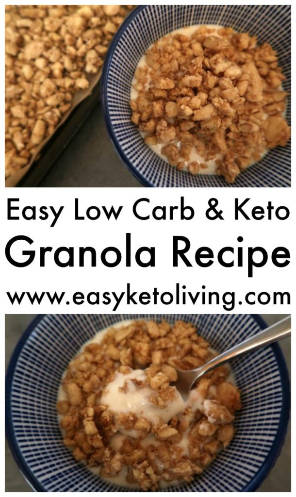 Low Carb Granola Recipe - Easy Keto Breakfast Ideas Without Eggs