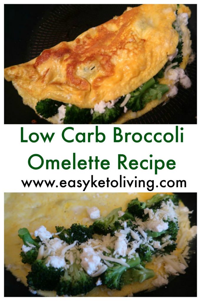 Low Carb Omelette With Broccoli and Cheese Recipe - Keto Breakfast