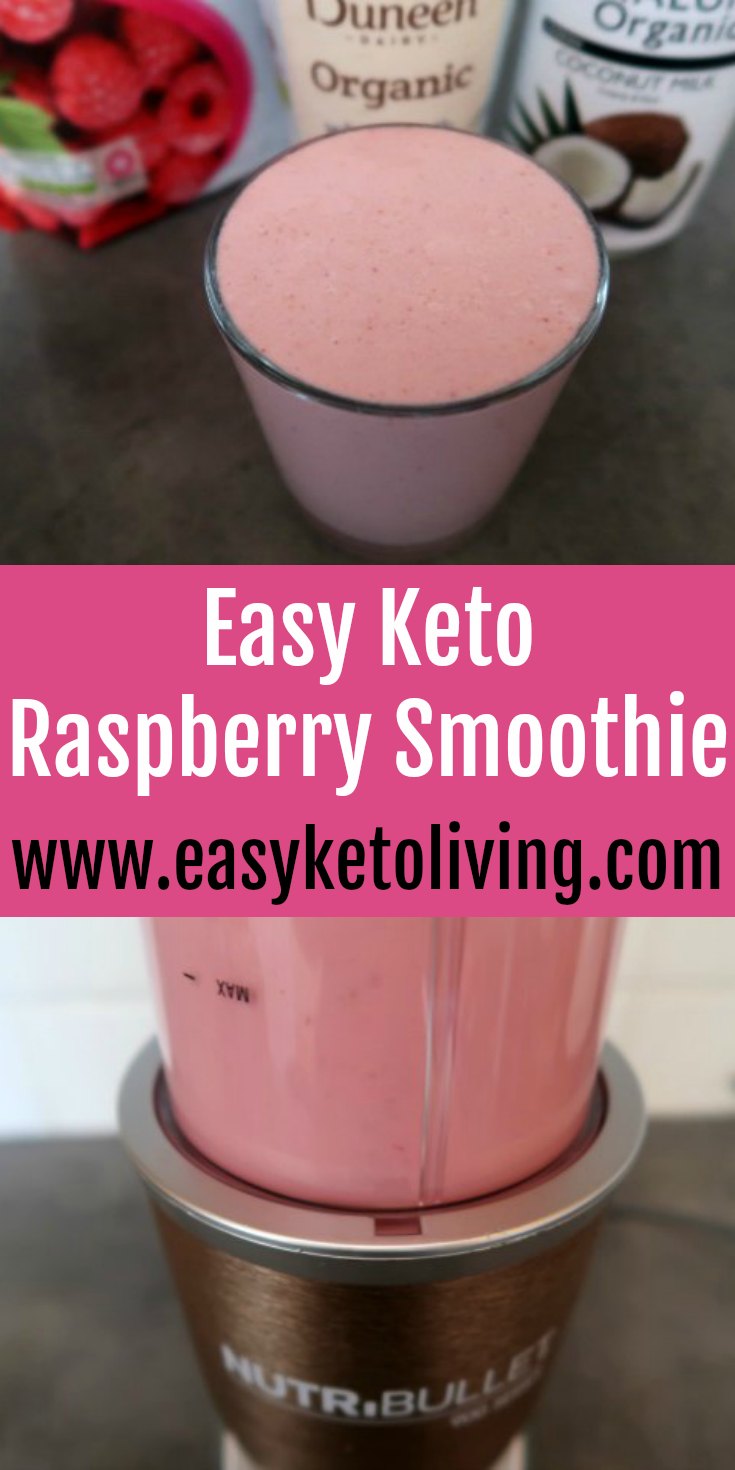 Keto Raspberry Smoothie Recipe How To Make An Easy 3 Ingredient Low Carb Smoothie With