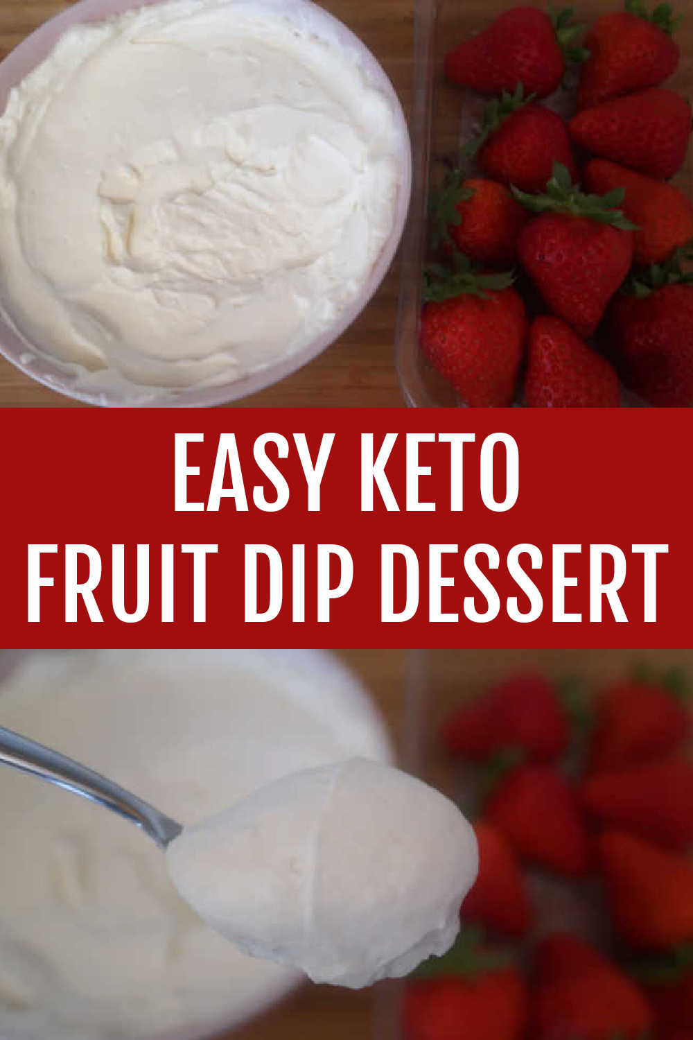 Keto Fruit Dip Recipe - Easy 4 Ingredient Low Carb Cream Cheese Treat